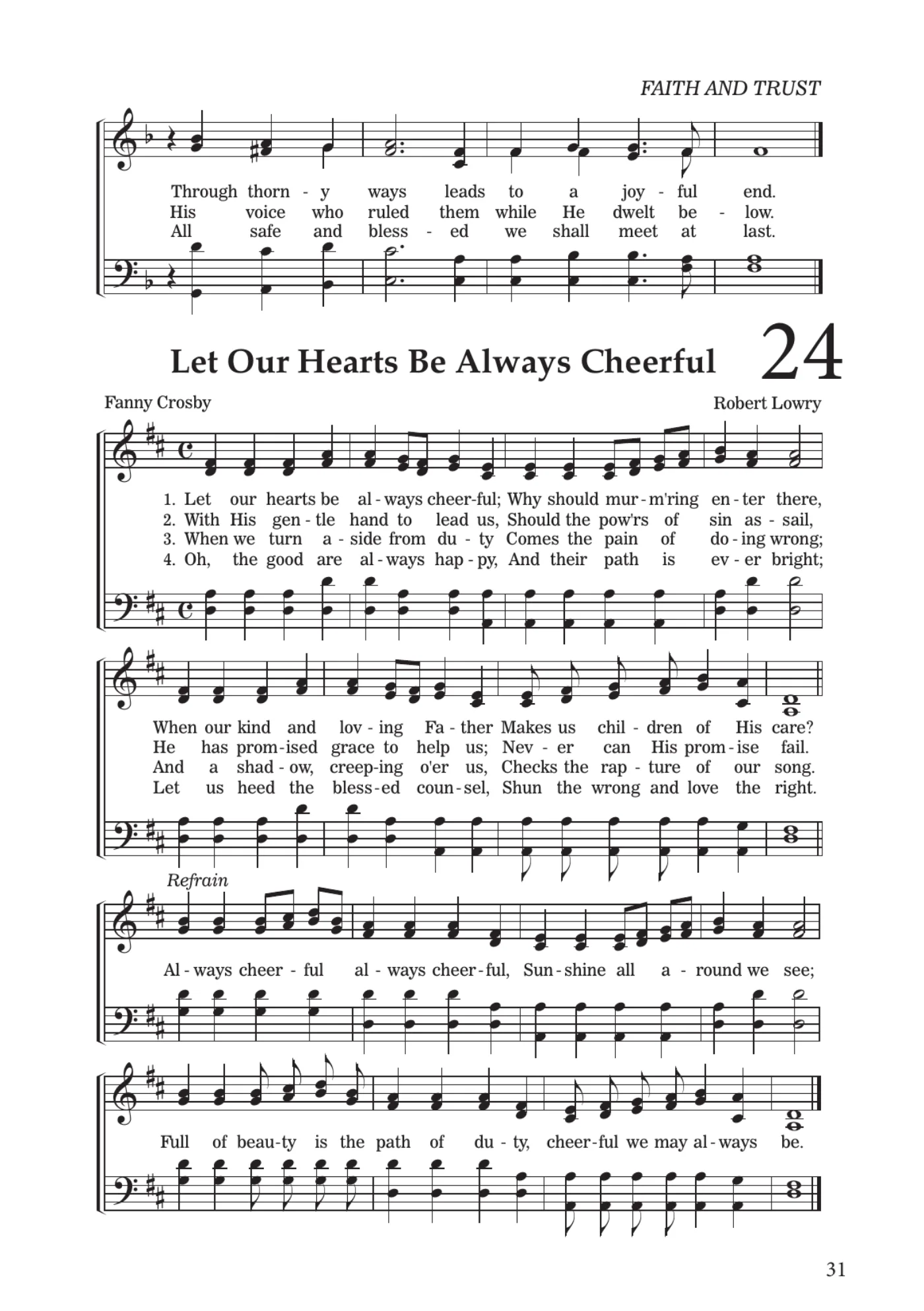 Sheet music for Be Still, My Soul, page 31